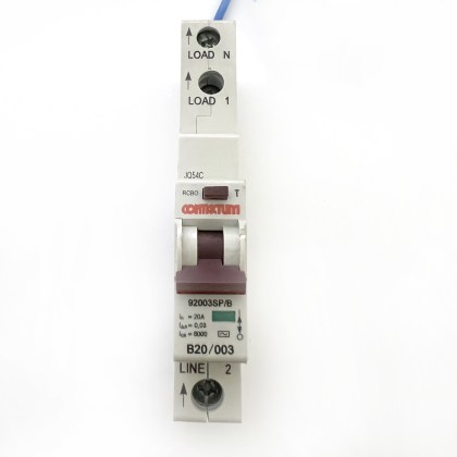 Contactum 92003SP/B B20 20A 20 Amp 30mA RCBO Circuit Breaker Type AC